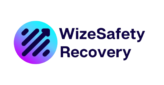 Wizesafety Recovery logo in black text